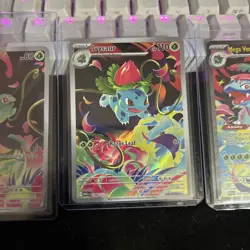 Bulbasaur Ivysaur Mega Venusaur - Mega evolution Full Art (all 3 Cards) - Image 3