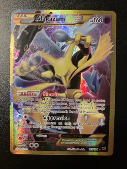 Pokemon TCG Alakazam EX 125/124 Fates Collide Secret Rare Card - Image 1