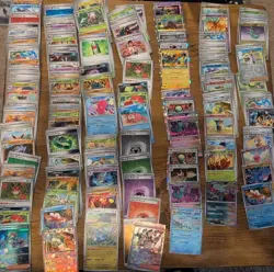 Lot Of 243 Pokemon Cards Holo, Reverse Holo, Bulk, Pokeball - Image 1