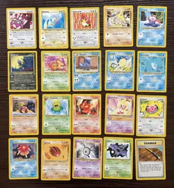 Pokemon Neo Revelation COMPLETE SET Common Vintage WOTC 20 Card Lot MP-NM - Image 1