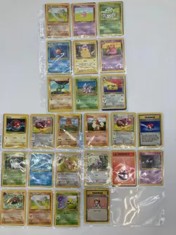 Vintage Base Set Pokemon Card Collection (Lot of 41) Includes Pikachu - Image 1