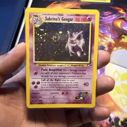 Sabrina’s Gengar Swirl Gengar Fossil First 1 Edition Gengar Tag Pokemon Card Lot - Image 3
