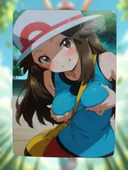 Leaf Pokemon Anime Waifu Sexy Goddess Doujin Hentai Lewd Card - Image 1