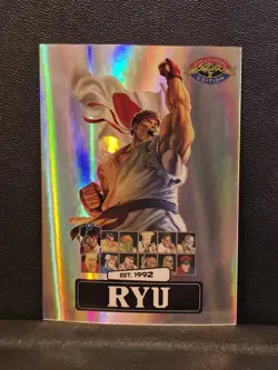 Ryu Street Fighter 2: Champion Edition PSA Promo Card Silver - Image 1