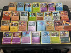30 Pokemon Cards Lot WOTC VTG ALL RARE HOLO Meowstic Moltres Flygon Victini - Image 1