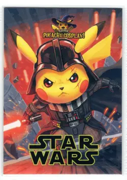POKEMON PIKACHU COSPLAY! -* STARWARS - NO.10 * BOX HIT* TEXTURED CARD - Image 1