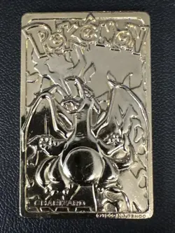 1999 Burger King Pokemon Charizard Nintendo 23K Gold Plated Trading Card - Image 1