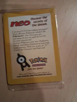 Pokemon Neo Discovery The Secrets Of The Unown Promo Card Sealed NM XQ1 - Image 2