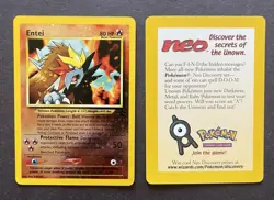 Entei 34/53 WoTC Promo Reverse Holo Pokemon Card TCG NEAR MINT - Image 1