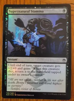 Foil Supernatural Stamina Masters 25 - Magic the Gathering Mtg - Near Mint - Image 1