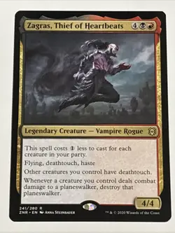 MTG Zendikar Rising Zagras, Thief of Heartbeats 241/280 NM Rare - Image 1