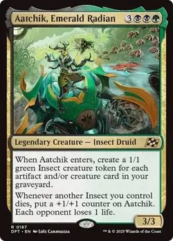 FOIL AATCHIK, EMERALD RADIAN mtg NM Aetherdrift 1 Rare - Image 1