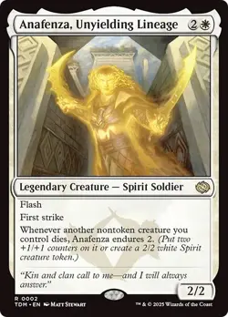 FOIL ANAFENZA, UNYIELDING LINEAGE mtg NM Tarkir Dragonstorm 1 Rare - Image 1