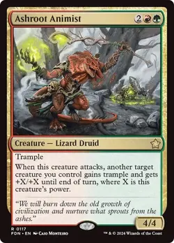 FOIL ASHROOT ANIMIST mtg NM Foundations 1 Rare - Image 1