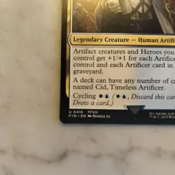 Cid, Timeless Artificer (0418) MTG - Final Fantasy Regular - Image 3