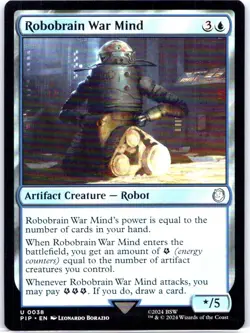 #38 Robobrain War Mind Universes Beyond: Fallout Uncommon - Image 1
