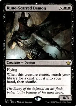 NM - Rune-Scarred Demon R Commander Masters 184 - Image 1