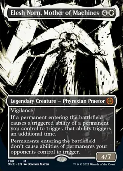 [1x] Elesh Norn, Mother of Machines - Showcase Foil Near Mint, English Phyrexia: - Image 1