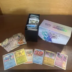 Pokemon Tcg Bulk- Full ETB Box Of Bulk Cards. Mostly Prismatic Evolutions. - Image 1