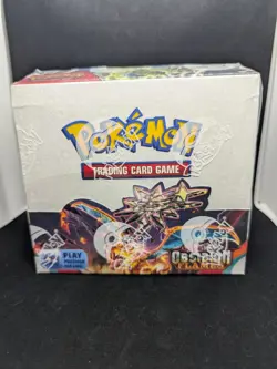 Pokemon TCG Scarlet and Violet Obsidian Flames Booster Box Sealed - 36 Packs - Image 1