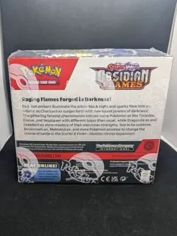 Pokemon TCG Scarlet and Violet Obsidian Flames Booster Box Sealed - 36 Packs - Image 3
