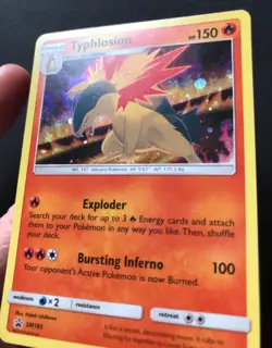Typhlosion SM185 SM Sun & Moon PROMO Pokemon Card HOLO RARE Near Mint - Image 3