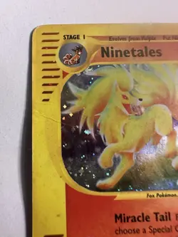 Pokemon TCG Ninetales H19/H32 Aquapolis Holo Rare - VINTAGE WOTC DAMAGED - Image 2