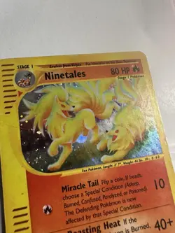 Pokemon TCG Ninetales H19/H32 Aquapolis Holo Rare - VINTAGE WOTC DAMAGED - Image 5