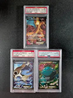 13-14 Pokemon XY Wild Blaze/Evolutions M CHARIZARD/BLASTOISE/VENUSAUR EX PSA 10 - Image 1