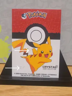 Pokemon, PERU, Rhydon, Crystal Card Collection, Stained Glass Holo, LP - Image 2