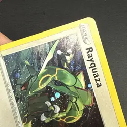 Pokemon TCG Rayquaza SWSH029 Black Star Promo Cosmos Holo - Swirl - Slight Issue - Image 5