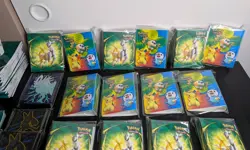 Pokemon Accessories LOT - Mini Portfolios, Notebooks, Sleeves, Coins, Stickers - Image 2
