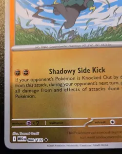 Marshadow 080/132 Reverse Holo Uncommon Mega Evolution Pokemon TCG - Image 4