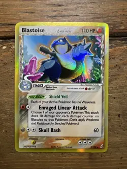 Blastoise 2/100 Delta Species EX Crystal Guardians Rare Holo, Pokemon Card. NM- - Image 1