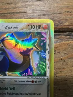 Blastoise 2/100 Delta Species EX Crystal Guardians Rare Holo, Pokemon Card. NM- - Image 3