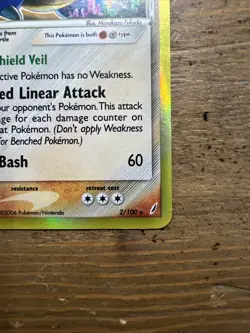 Blastoise 2/100 Delta Species EX Crystal Guardians Rare Holo, Pokemon Card. NM- - Image 4