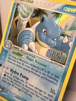 Blastoise 14/100 Reverse Holo Stamped EX Crystal Guardians Pokemon Card 2006 LP+ - Image 3