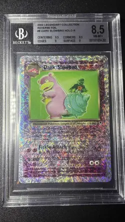 Pokemon Dark Slowbro Legendary Coll. Reverse Holo Rare #8 BGS 8.5 NM/M - Image 1