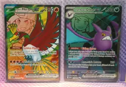 2 Pokemon TCG Destined Rivals , Ultra Rares Ethan's Ho-oh Ex 209 & Crobat Ex 217 - Image 1