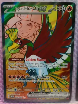 2 Pokemon TCG Destined Rivals , Ultra Rares Ethan's Ho-oh Ex 209 & Crobat Ex 217 - Image 2
