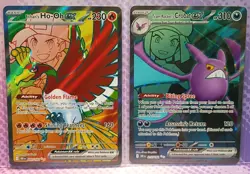 2 Pokemon TCG Destined Rivals , Ultra Rares Ethan's Ho-oh Ex 209 & Crobat Ex 217 - Image 4