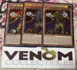 3x (M/NM) Eldlich the Golden Lord RA01-EN019 Secret Rare 1st Edition YuGiOh - Image 1