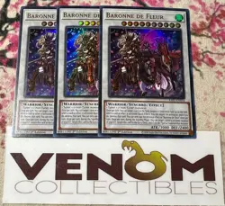 3x (M/NM) - Baronne De Fleur - RA01-EN034 - Ultra Rare - 1st Edition YuGiOh - Image 1