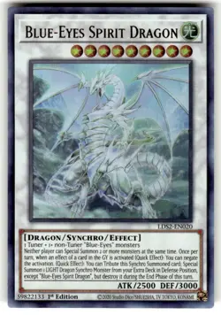 Near Mint, English Yu Gi Oh Blue-Eyes Spirit Dragon - LDS2-EN020 - Ultra Rare - - Image 1