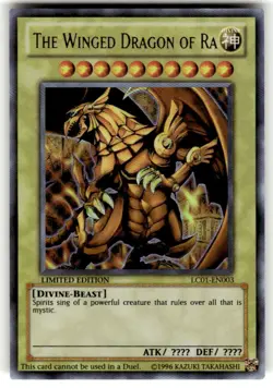 Yu-Gi-Oh! The Winged Dragon of Ra LC01-EN003 Limited Edition Ultra Rare NM - Image 1