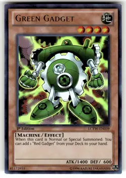 Yugioh Green Gadget LCYW-EN039 Ultra Rare NM 1st Edition NM - Image 1
