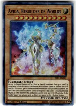 Avida, Rebuilder of Worlds - RIRA-EN027 - Super Rare - 1st Edition NM YuGiOh! - Image 1