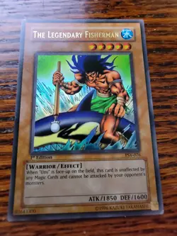 Yu-Gi-Oh! TCG The Legendary Fisherman Pharaoh's Servant PSV-076 1st Edition - Image 1