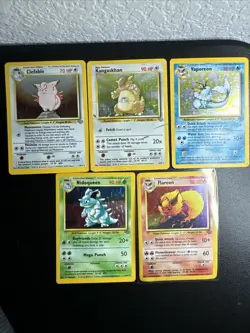 Pokemon Holo Card Lot 5 Card Jungle lot - Image 1