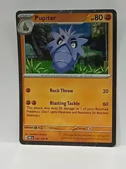 Pokemon TCG Obsidian Flames Pupitar Card Cosmo Holo Blister Promo (106/197) - Image 1